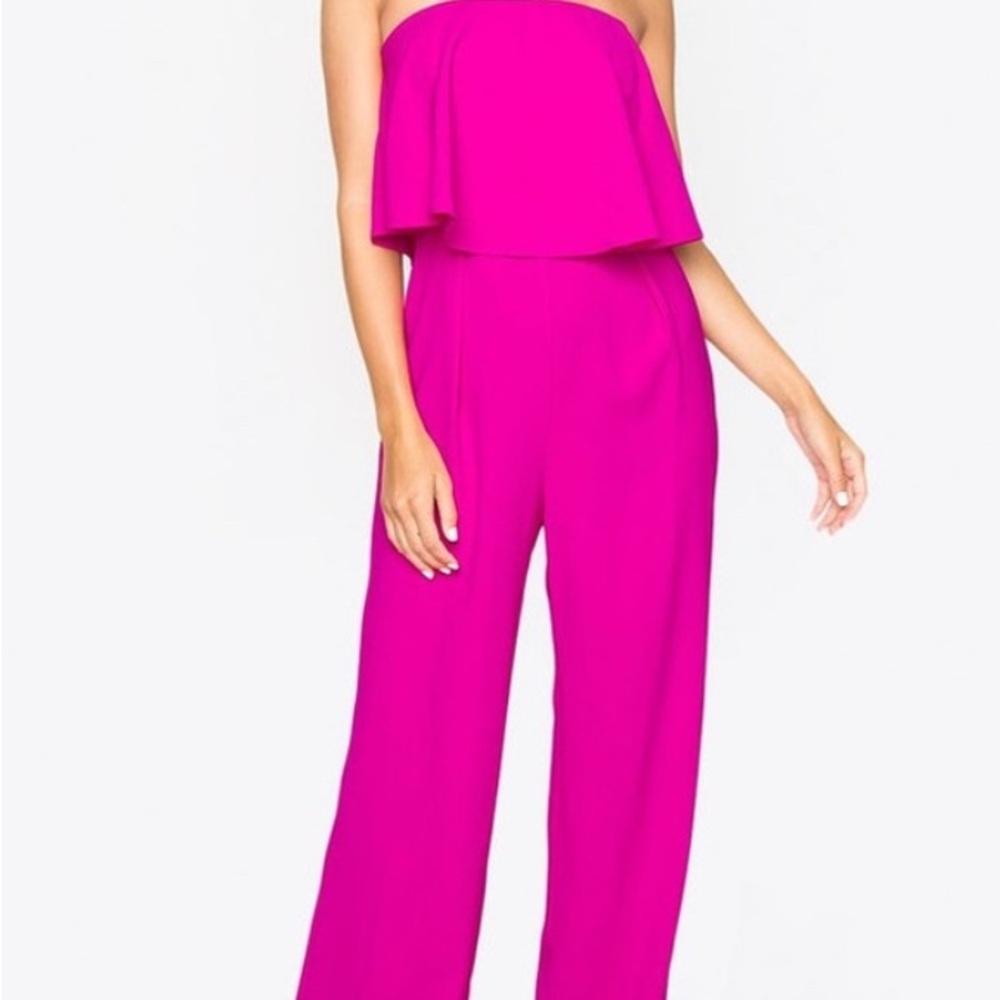 Sugarlips Pink Strapless Jumpsuit